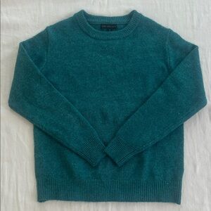Joan Vass Teal Crewneck Sweater Size M